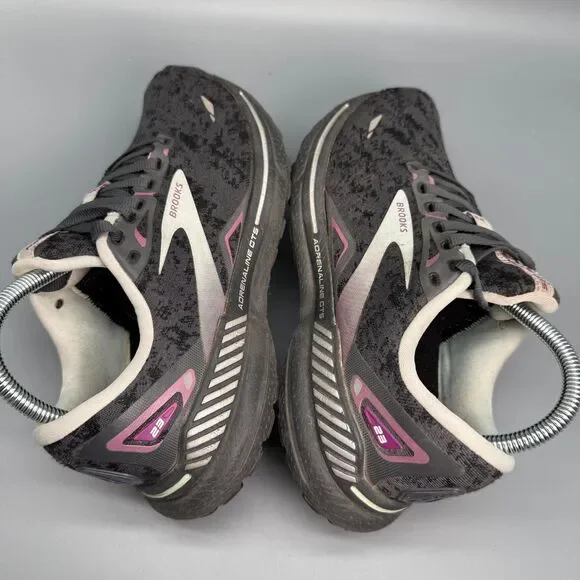 Brooks Adrenaline GTS 23 Womens 8.5 Black Gray Low Top Running Athletic Sneakers - Picture 7 of 10